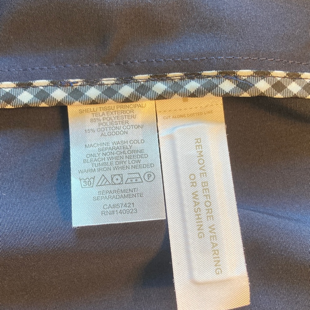 LOFT Navy Hooded NWT Jacket Women Size Large Petite - Picture 10 of 12